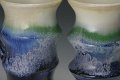 6528 Salt-fired Porcelain Mugs BlueWhite Closeup